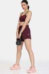 Zelocity Quick Dry Gym Straight Fit Shorts - Windsor Wine — thumbnail 4
